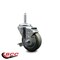 Service Caster 35 Inch Gray Polyurethane Wheel Swivel 34 Inch Threaded Stem Caster with Brake SCC SCC-TS20S3514-PPUB-TLB-34212 - alternate 2